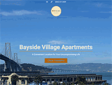 Tablet Screenshot of baysidevillage.com